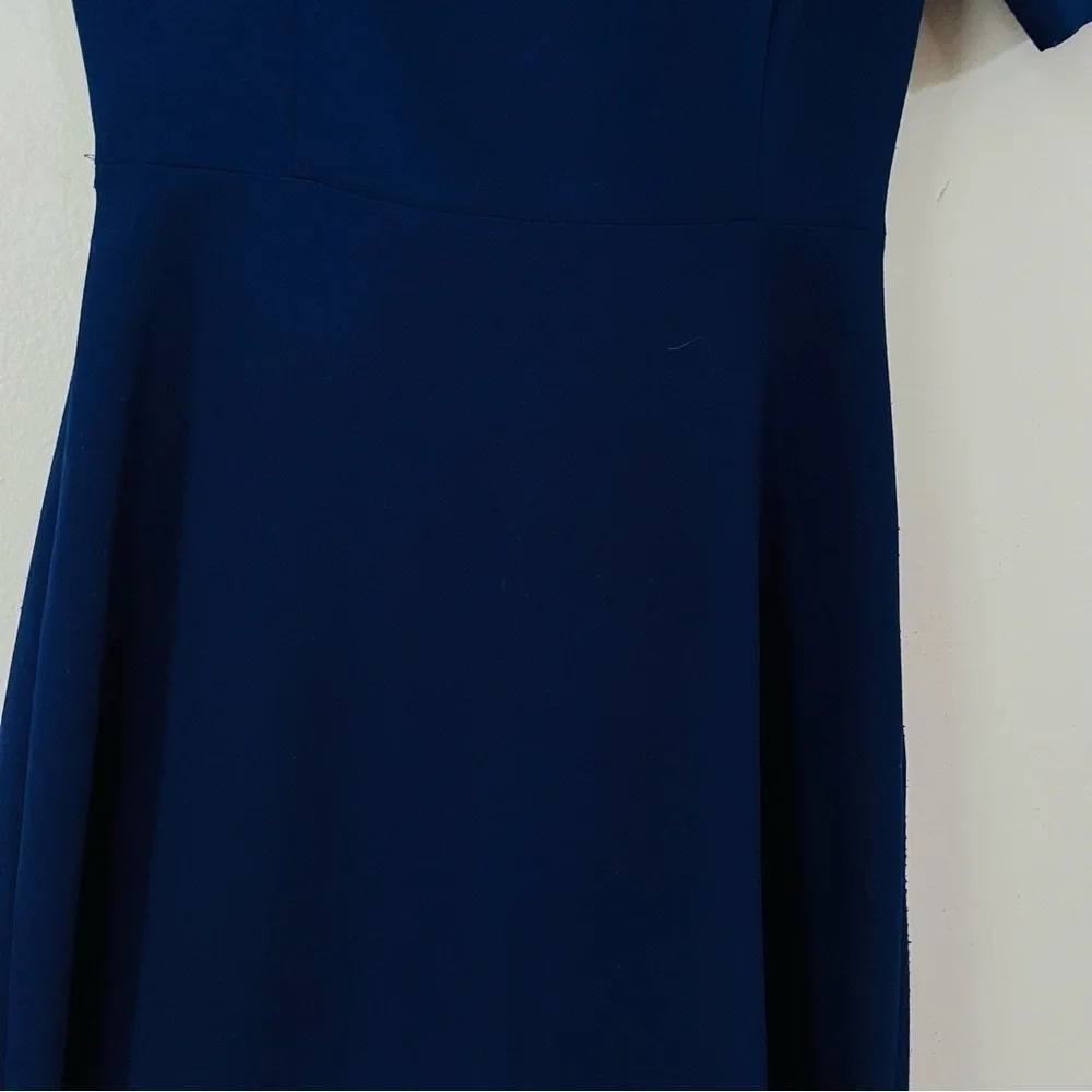 ZARA 2016 style Mini Dress – Navy Blue Short Sleeve Fit & Flare – XS - Picture 5 of 6